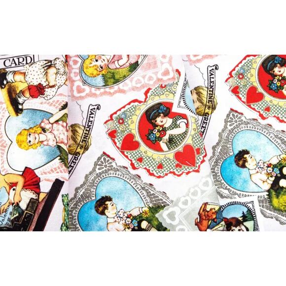 Riley Blake Fabrics Be Mine Valentine Fat Quarter Bundle 34 Piece 100% Cotton - Picture 3 of 8